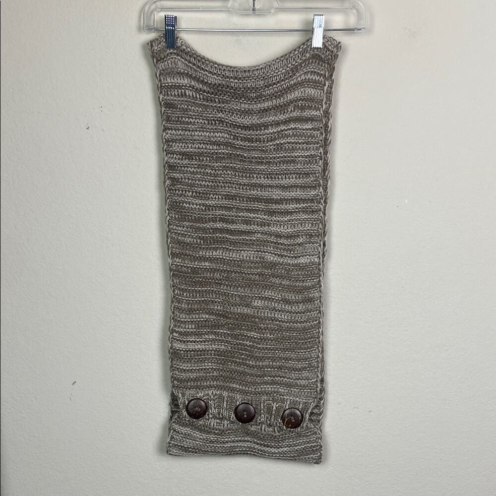 NWOT Unbranded Taupe/Brown Chunky Infinity Scarf